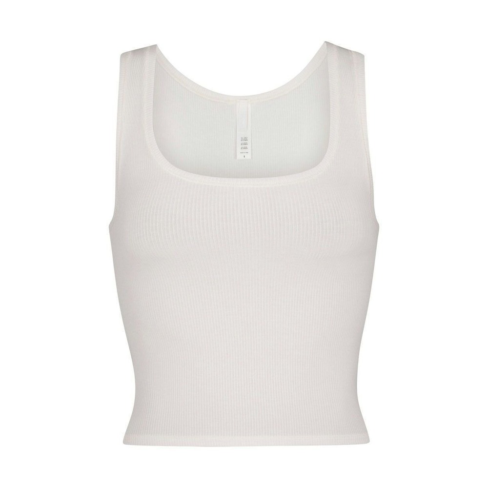 SKIMS, Soft Lounge Rib Tank, Marble, S, NWT, MSRP $44